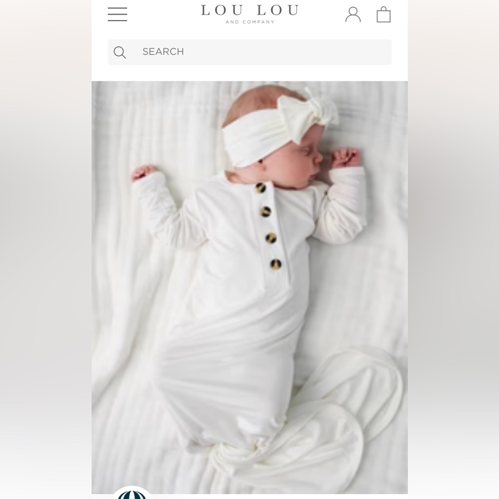 Lou Lou Tan Knotted Gown & Hat  (tan not white as pictured in stock photo)